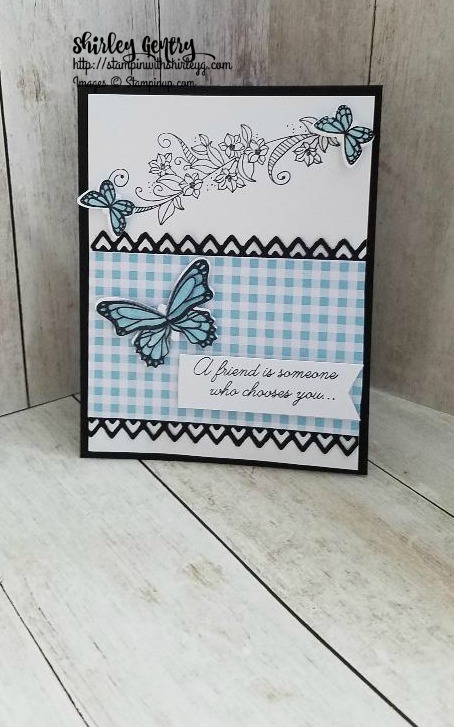 Stampin’ Up! Gingham Gala DSP – Stampin with Shirley G