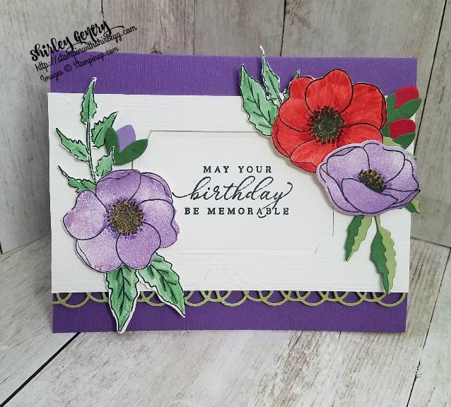 Stampin’ Up! Painted Poppies – Stampin with Shirley G
