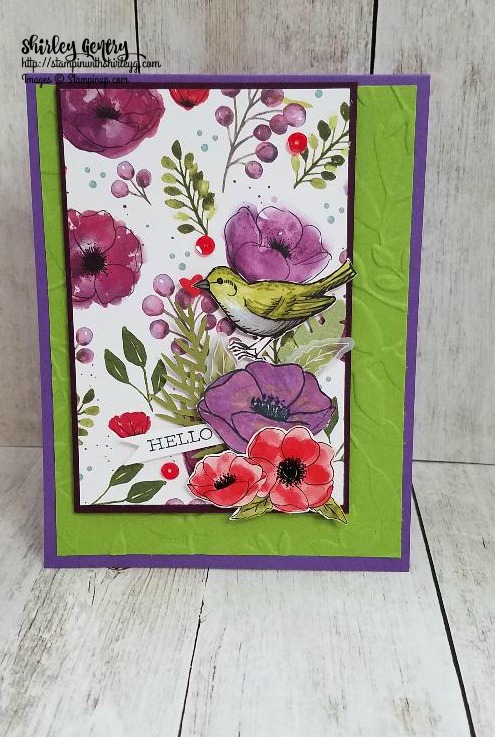 Stampin’ Up! Painted Poppies – Stampin with Shirley G