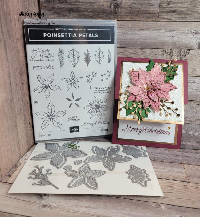 Stampin’ Up! Poinsettia Petals Merry Christmas – Stampin with Shirley G